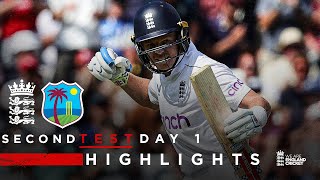 Ollie Pope Scores 121  Highlights  England v West Indies Day 1  Rothesay Test 2024 [upl. by Naej779]