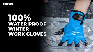 toolant 100 Waterproof Winter Work Gloves with grip for fishing gardening [upl. by Formica]