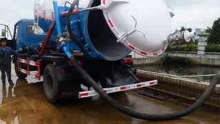 Vacuum tanker truck lined PE for chemical wast acid TIC TRUCKS wwwtruckinchinacom [upl. by Redep]