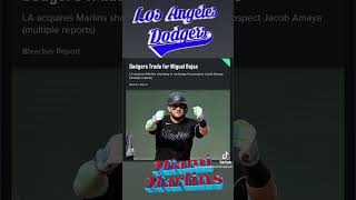 Los Angeles Dodgers Acquired Miguel Rojas from Marlins for Prospect Jacob Amaya [upl. by Soalokin]