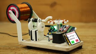 DIY Mini Stator Winding machine Prototype  Arduino based project [upl. by Rednas]