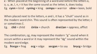 Old English Pronunciation 3 [upl. by Arza]