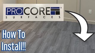 How To Install Procore Surfaces Flooring  TrafficMaster  Style Selections from Lowes or Home Depot [upl. by Odlauso]