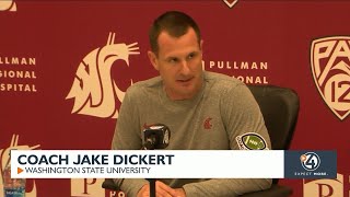 WSU Head Coach Jake Dickert speaks after beating Oregon State 3835 [upl. by Madlen]