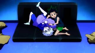 Killua and Gon plays with the pillow and Leorio smells Tompas foot  ハンター×ハンター  Hunter x Hunter [upl. by Kanor]