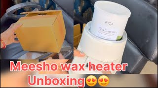 meesho wax heater unboxing ll meesho se mangaya wax heater 😱😱😱😱 [upl. by Greenman]