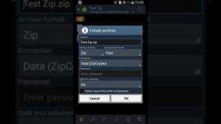 How to Compress and Set Password to Files by ZArchiver [upl. by Hines]