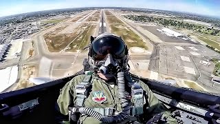 F15 Eagle Takeoff amp Maneuvers • Cockpit View [upl. by Aihsyt430]