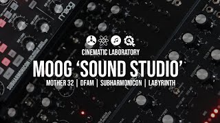 Moog Sound Studio  Labyrinth DFAM Subharmonicon amp Mother32 [upl. by Drusilla176]