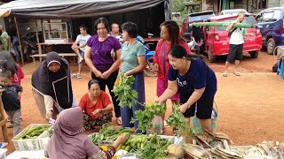 Pasar dayak di pedalaman kalimantan tengah desa parit suku dayak tamuan [upl. by Nidya]