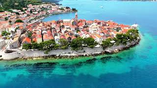 Korčula Prižba Lumbarda travel drone summer korcula [upl. by Leak]