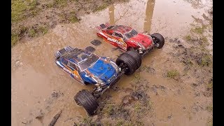 Traxxas Rustler VXL Muddy Mayhem [upl. by Kipper741]