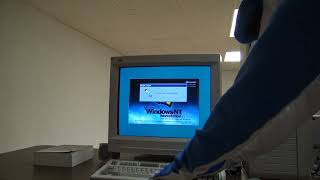 Windows NT 40 Bootup and Shutdown on Dual Pentium Pro Workstation Asus PIP65UP5 in the BACKROOMS [upl. by Drucilla]