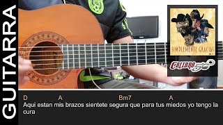 Como tocar quotSimplemente Graciasquot de Calibre 50 en Guitarra Acústica  Tutorial Fácil HD ACORDES [upl. by Hynda]