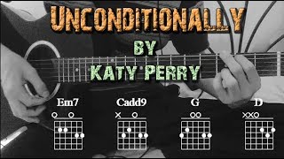 How to Play ▶Katy Perry  Unconditionally◀ Guitar Full Tutorial Chords Como Tocar en Guitarra✔ [upl. by Elden]