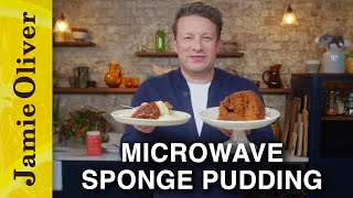 Speedy Sponge Pudding  Jamie Oliver [upl. by Yattirb404]