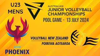 Australian Junior Volleyball Championship 2024  Under 23 Mens Div 1 NSW s NZ [upl. by Mareah324]