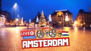 Amsterdam Live Bike Tour Rainy and Windy Weather [upl. by Everson27]