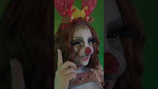 Rudolph el reno makeup makeupartistic rudolphmakeup reindeermakeup [upl. by Bradley509]