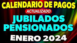 CALENDARIO de PAGOS Jubilados y Pensionados ENERO 2024 ✅ [upl. by Englis]