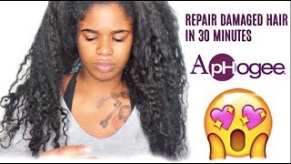 repair damaged hair using aphogee 2 step protein treatment [upl. by Rosaline]