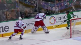 Cody Eakin hits Henrik Lundqvist in the head while behind the net 12152016 [upl. by Farhsa]