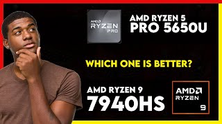 AMD Ryzen 5 Pro 5650U vs AMD Ryzen 9 7940HS Comparison [upl. by Edeline309]