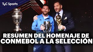 LO MEJOR DEL HOMENAJE A LA SELECCIÓN ARGENTINA 🔥 LÁGRIMAS Y EMOCIÓN DE MESSI SCALONI Y MUCHO MÁS [upl. by Anawaj]