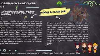 Topik 3 Mulai dari diri Filosofi Pendidikan Indonesia [upl. by Atteval]