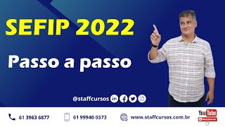 SEFIP 2022  Passo a Passo [upl. by Nnazil]