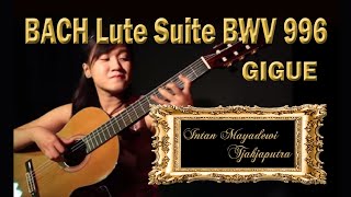 GIGUE BWV 996  Johann Sebastian Bach  Intan Mayadewi [upl. by Eiramesor]