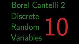 Infermath Probability in R Discrete Random Variables 10 Borel Cantelli 2 [upl. by Zela519]