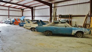 A Warehouse full of Barn Find Superbirds and Talladegas [upl. by Nedyrb]