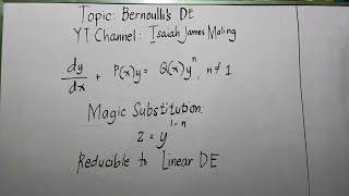 Differential Equations Bernoullis DE TikTok Live 100423 [upl. by Edda]