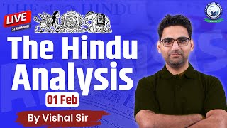 The Hindu Analysis  The Hindu Analysis for All Banking Exams  1 February  By Vishal Sir kgs [upl. by Zilla]