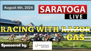 LIVE Horse Racing Handicapping  Saratoga  Woodbine  Gulfstream Park  Del Mar  Sun Aug 4th [upl. by Alana]