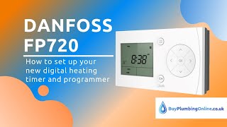 Howto easily set up your new Danfoss FP720 digital heating timer and programmer [upl. by Barren]