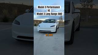 Is the Model 3 Performance Worth 7500 More Than AWD 🤔😳 [upl. by Sibyls]