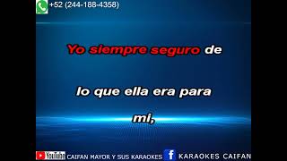 AMOR FINGIDO  PEGASSO KARAOKE [upl. by Letsirk]