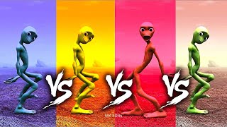 Alien dance VS Funny alien VS Dame tu cosita VS Funny alien dance VS Green alien dance VS Dance [upl. by Cassondra604]