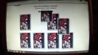 ePack combine Upper deck NHL 201516 UD SERIES 1 HOCKEY [upl. by Atiruam138]