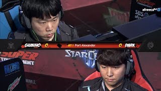 2019 GSL ST S1 Ro16 Match2 GuMiho vs Dark [upl. by Lleznov]