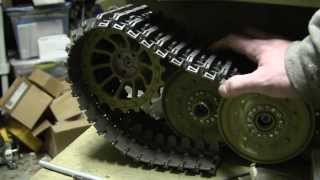 Armortek Late Tiger I Project video 5 Sprockets and idler assembly and installation [upl. by Susejedesoj216]