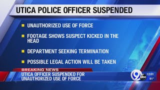 Utica Police Officer suspended and under investigation after using unauthorized physical force [upl. by Hamfurd]