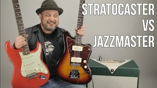 Stratocaster VS Jazzmaster Which Guitar Do You Like More  Marty Schwartz Shows his Guitars [upl. by Elmer]