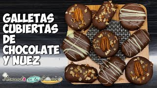 Galletas cubiertas De Chocolate y Nuez [upl. by Aisekal740]