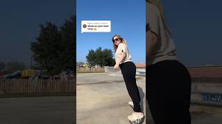 Girl farts while skateboarding [upl. by Fauman]