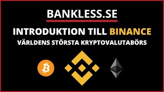 Introduktion Till Binance  Hur Du Köper Kryptovalutor Guide [upl. by Veator697]