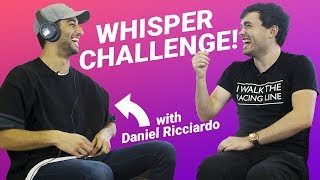 Hilarious Whisper Challenge With Daniel Ricciardo [upl. by Nimsaj709]