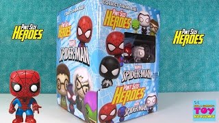 Spider Man Pint Sized Heroes Funko Mystery Mini Figures Blind Bag Opening  PSToyReviews [upl. by Nie]